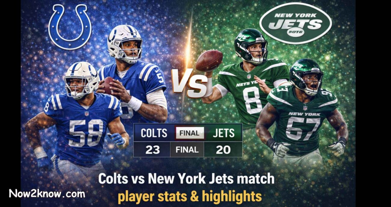 Colts vs New York Jets match player stats